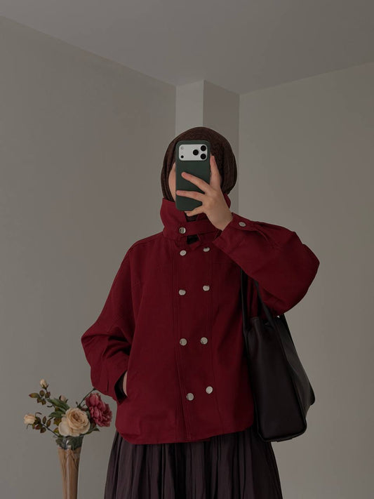 Çakımlı Gabardin Ceket