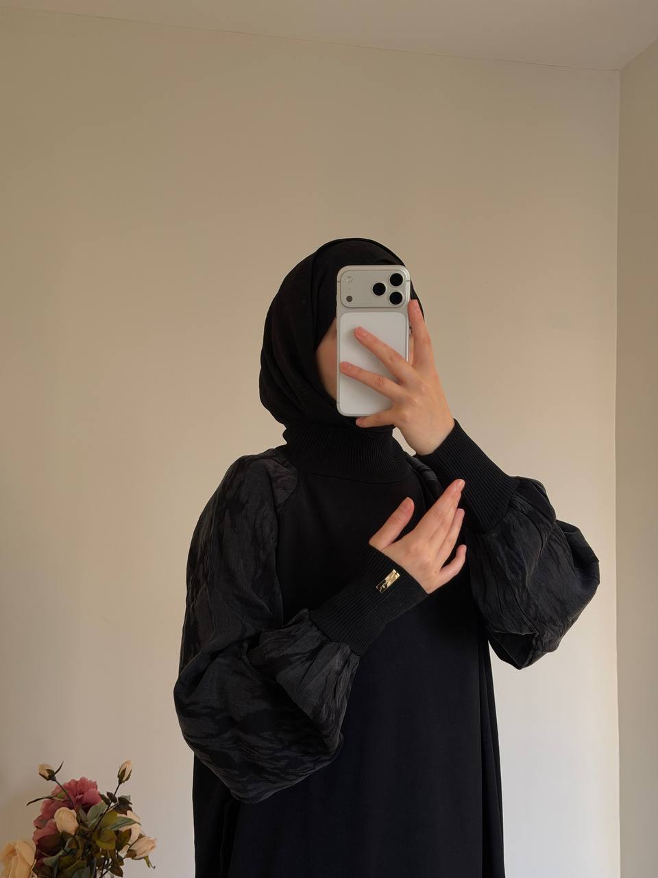 Kolları kupra triko elbise